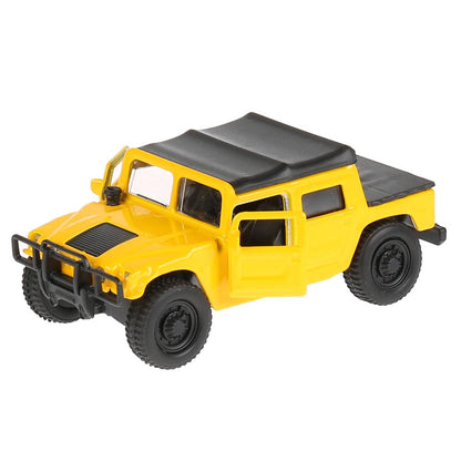 Machine en métal Hummer H1 de 12 cm, ouverte. двери, инерц. dans le cor. Parc technologique en cor.2*24шт