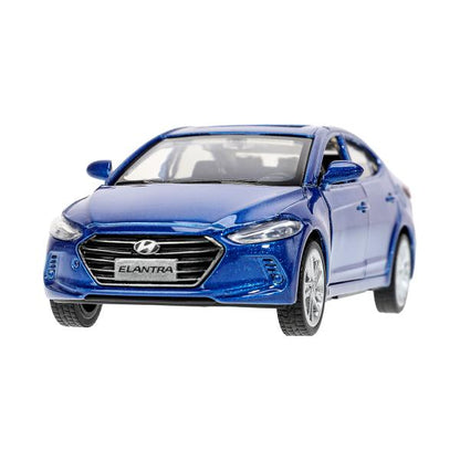 Машина металл HYUNDAI ELANTRA 11,4 см, двери, инерция, кор. Технопарк в кор.2*48шт
