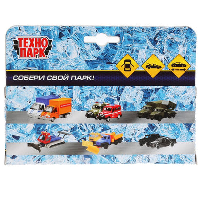 SB-18-09-H1-N(SNOW)-WB312421 Машина металл HUMMER h1 ПИКАП в снегу, 12 см, дв., баг., инерц., кор. Т