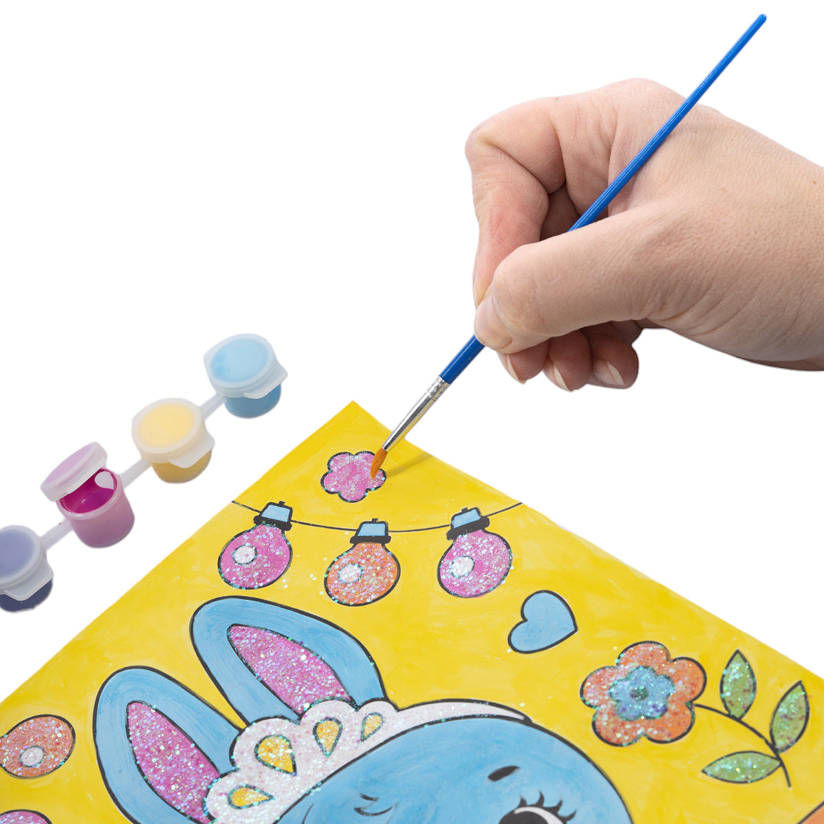 Набор для творчества. Раскраска с блестками "Заинька"