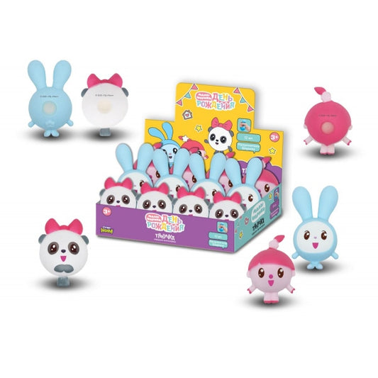 Тянучки с шариками Малышарики дисплей Супер Жим уп-12шт в кор.12уп