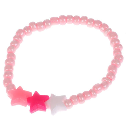 Акс-ры д/девочек СКАЗОЧНЫЙ ПАТРУЛЬ бижутерия (braslet+бусы) звездочки МИЛАЯ ЛЕДИ уп-10шт в cor.100up