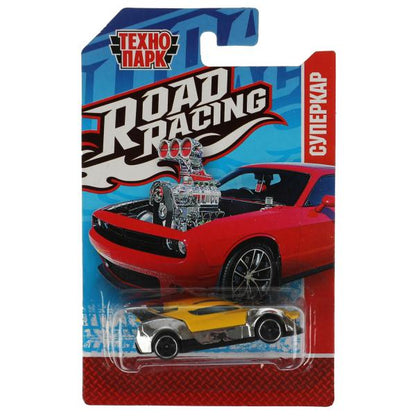 Machine en métal ROAD RACING SUISSE 7,5 cm, dans un assortiment, en blister. Parc technologique en cor.2*288шт