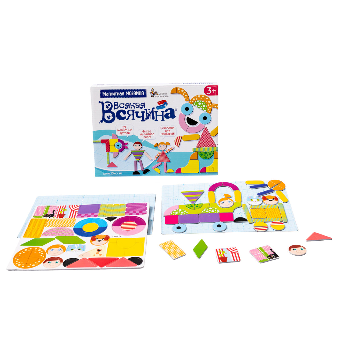 Игра магнитная развивающая. Всякая всячина, 84 элемента