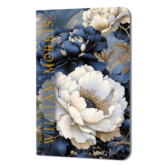 Блокнот Creative. Inspired by William Morris (пионы синие и белые)