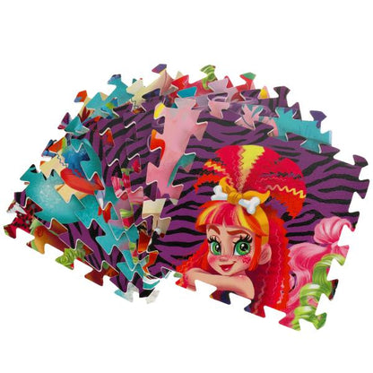 Коврик-пазл CAVE CLUB 8 сегментов, каждый 31.5*31.5см ИГРАЕМ ВМЕСТЕ в кор.12шт