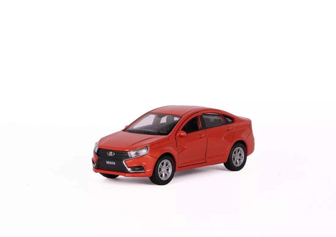 Welly. Машинка 1:38 "LADA Vesta" оранжевый арт.43727W
