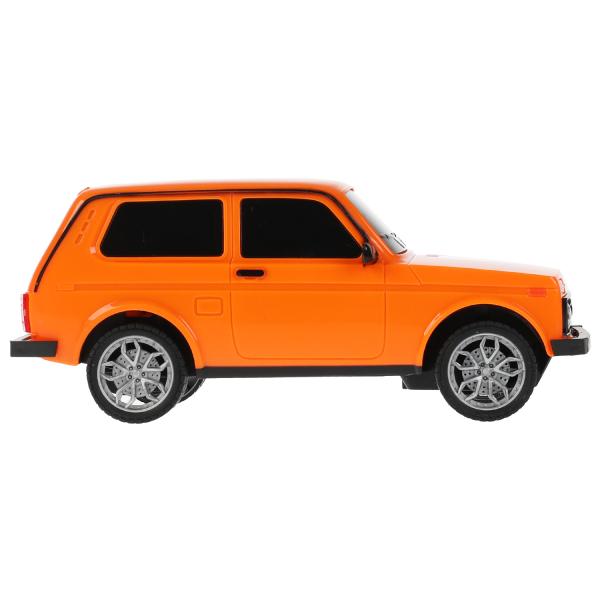 LADA4X4-18L-OR327393 Машина р/у LADA 4x4 18 см, свет, оран, кор. Технопарк в кор.24шт