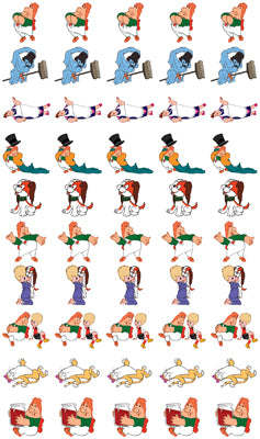 НМ2-12302 Набор для поощрения на самоклеящейся бумаге Герои мультфильма Малыш и Карлсон