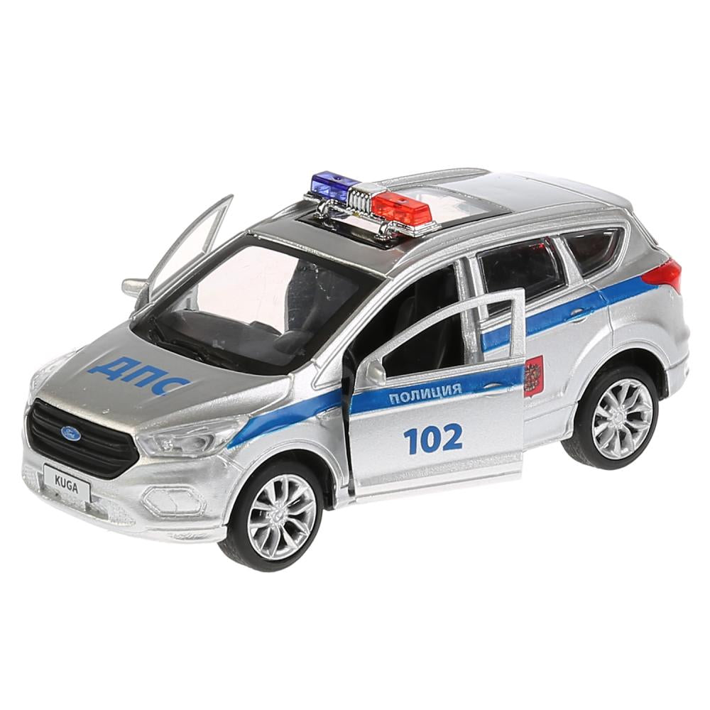 ТМ Технопарк. Машина металл "FORD KUGA ПОЛИЦИЯ" 12см, открыв. двери, инерц. в кор. в кор.2*36шт