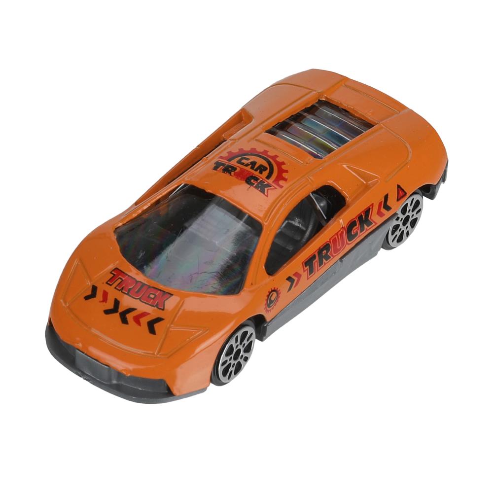 Машина металл ЭВАКУАТОР эвакуатор 12см с машинкой 7см, инерционный подвижный КРАН Технопарк в кор.2*144шт