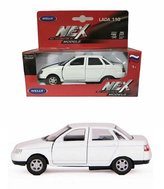 Welly. Машинка 1:38 "LADA 110" пруж. мех., белый арт.49720W