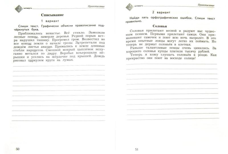 Русский язык. Тетрадь для контрольных работ. 3 кл. Рабочая тетрадь.