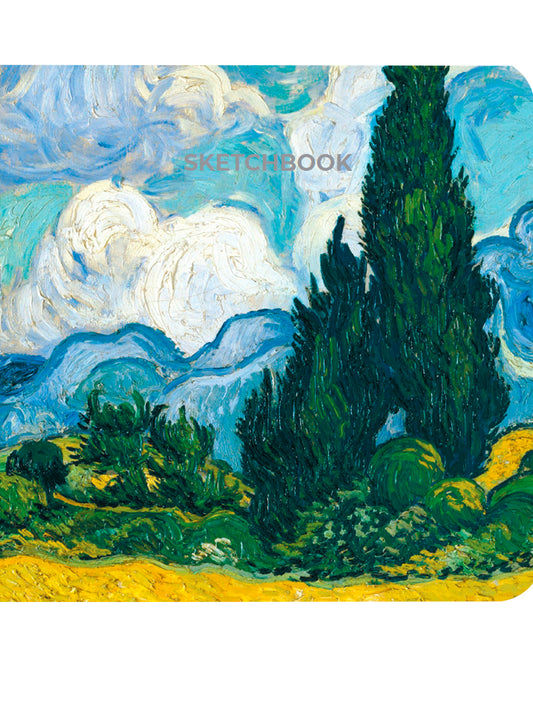 MyArt. СКЕТЧБУК "Ван Гог Премиум" Пшеничное поле с кипарисом
