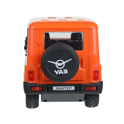 Машина ру UAZ HUNTER, свет, 30 см, оранжевый, кор Технопарк в кор.24шт