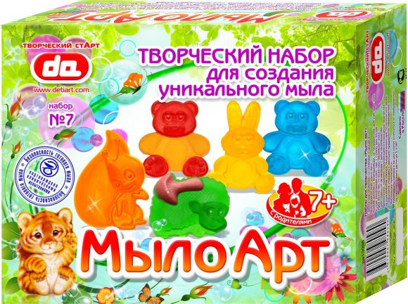 НАБОР МЫЛО АРТ "ЗВЕРУШКИ" в кор.10шт