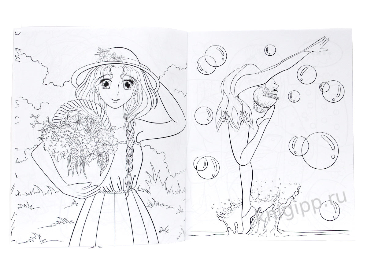 РАСКРАСКА АНИМЕ. МИР ОТАКУ