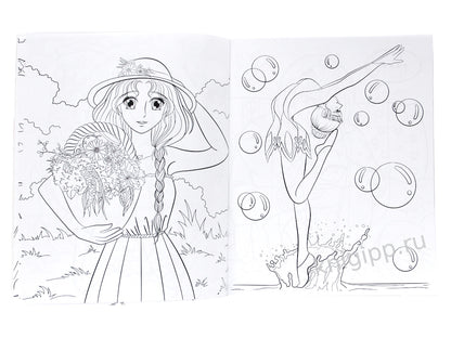 РАСКРАСКА АНИМЕ. МИР ОТАКУ