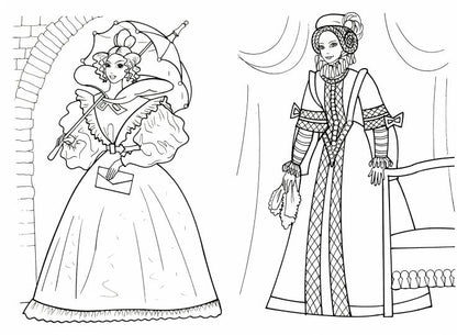 Собираемся на бал.(раскраски для девочек) 978-5-00161-258-2