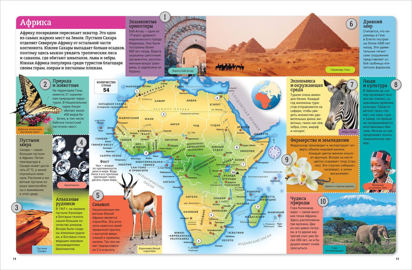 Новый атлас мира. Карты, страны, флаги