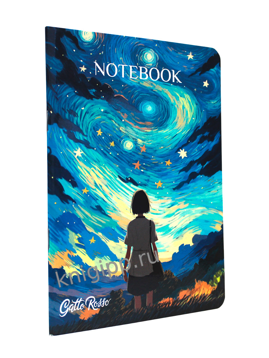 Gatto Rosso. Блокнот в линию Звёздный Notebook. ЗАГАДАЙ ЖЕЛАНИЕ