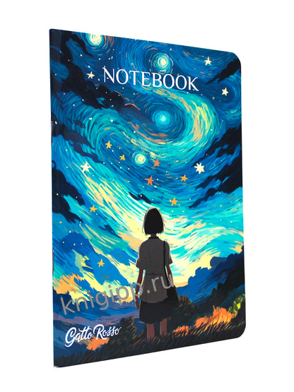 Gatto Rosso. Блокнот в линию Звёздный Notebook. ЗАГАДАЙ ЖЕЛАНИЕ