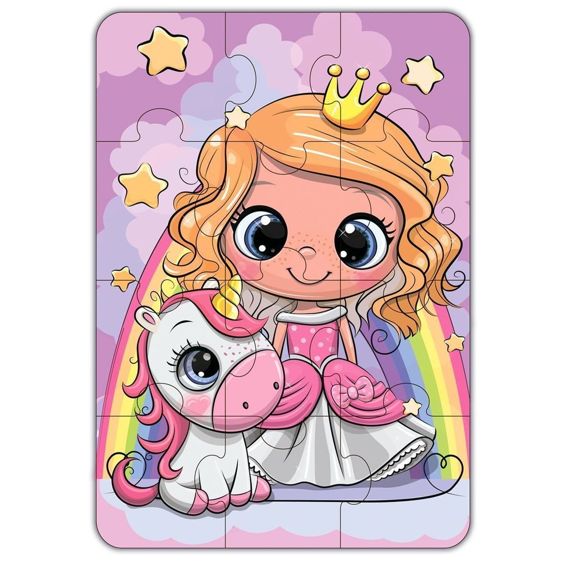 Дрофа. Baby Puzzle. "Принцесса и единорог" арт.3847/4035