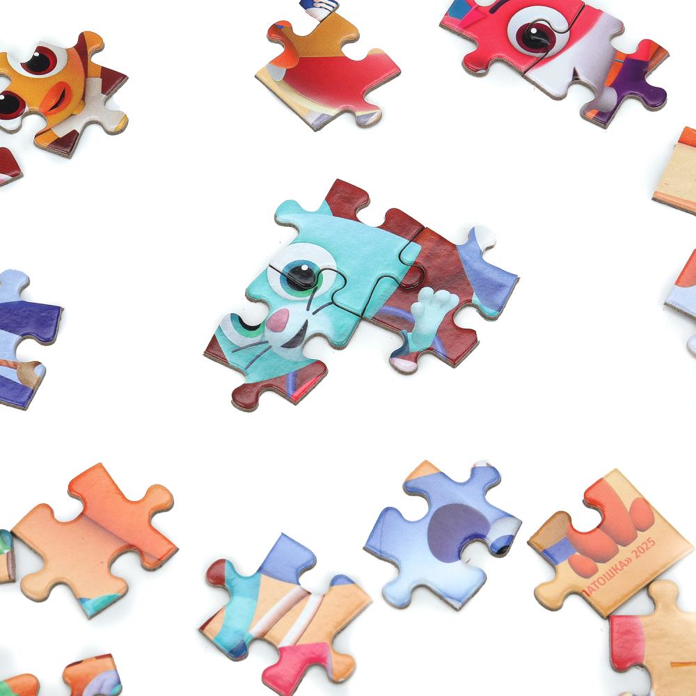 Цветняшки. Пазлы в коробке 80 деталей. 130х90х25 мм. Умные игры в уп.16шт в кор.8уп