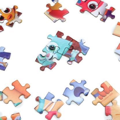 Цветняшки. Пазлы в коробке 80 деталей. 130х90х25 мм. Умные игры в уп.16шт в кор.8уп