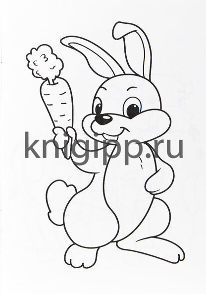 РАСКРАСКА А5 эконом. ЗАБАВНЫЕ ЗВЕРЯТА