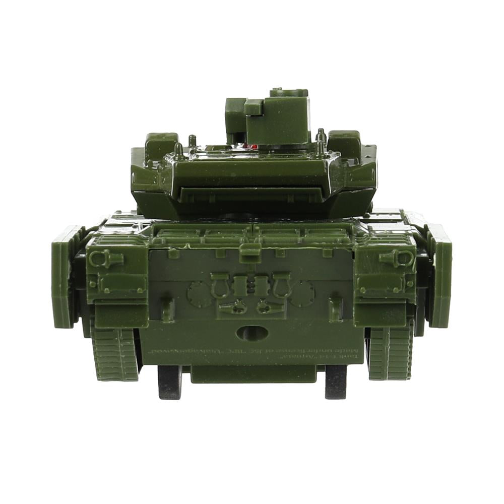 Модель металл АРМАТА ТАНК Т-14 АРМИЯ РОССИИ 12 см, башня, инерц, зеленый, кор. Технопарк в кор.2*24шт