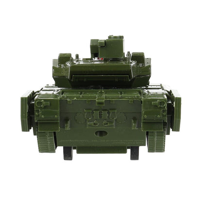 Модель металл АРМАТА ТАНК Т-14 АРМИЯ РОССИИ 12 см, башня, инерц, зеленый, кор. Технопарк в кор.2*24шт