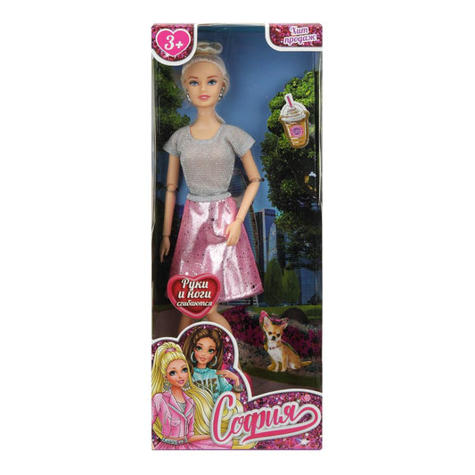 Кукла 29см София, руки и ноги сгиб., кор. КАРАПУЗ в кор.24шт