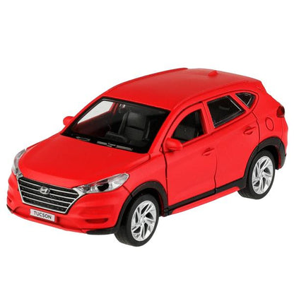 TUCSON-12FIL-RD336378 Машина металл HYUNDAI TUCSON длина 12 см, двери, багаж., инер, красный, кор. Т