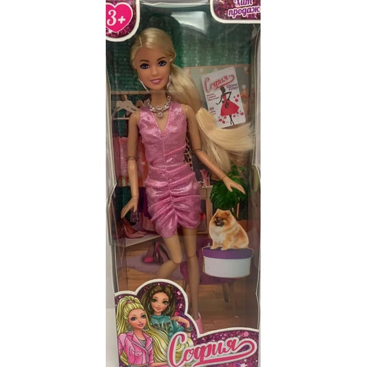 Кукла 29см София, руки и ноги сгиб., акс., кор. КАРАПУЗ в кор.24шт