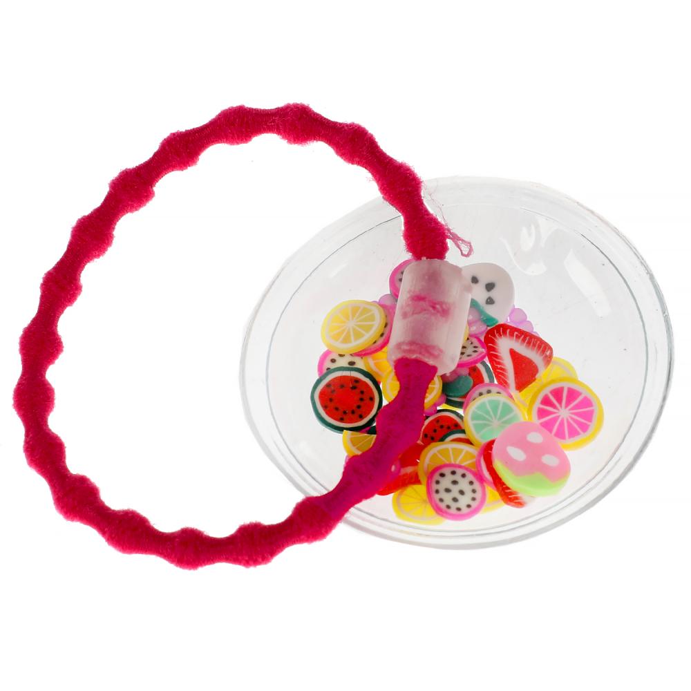 Акс-ры д/девочек ЭНЧЕНТИМАЛС резинки для волос с украш. fruits, 2шт МИЛАЯ ЛЕДИ уп-10шт в кор.100уп