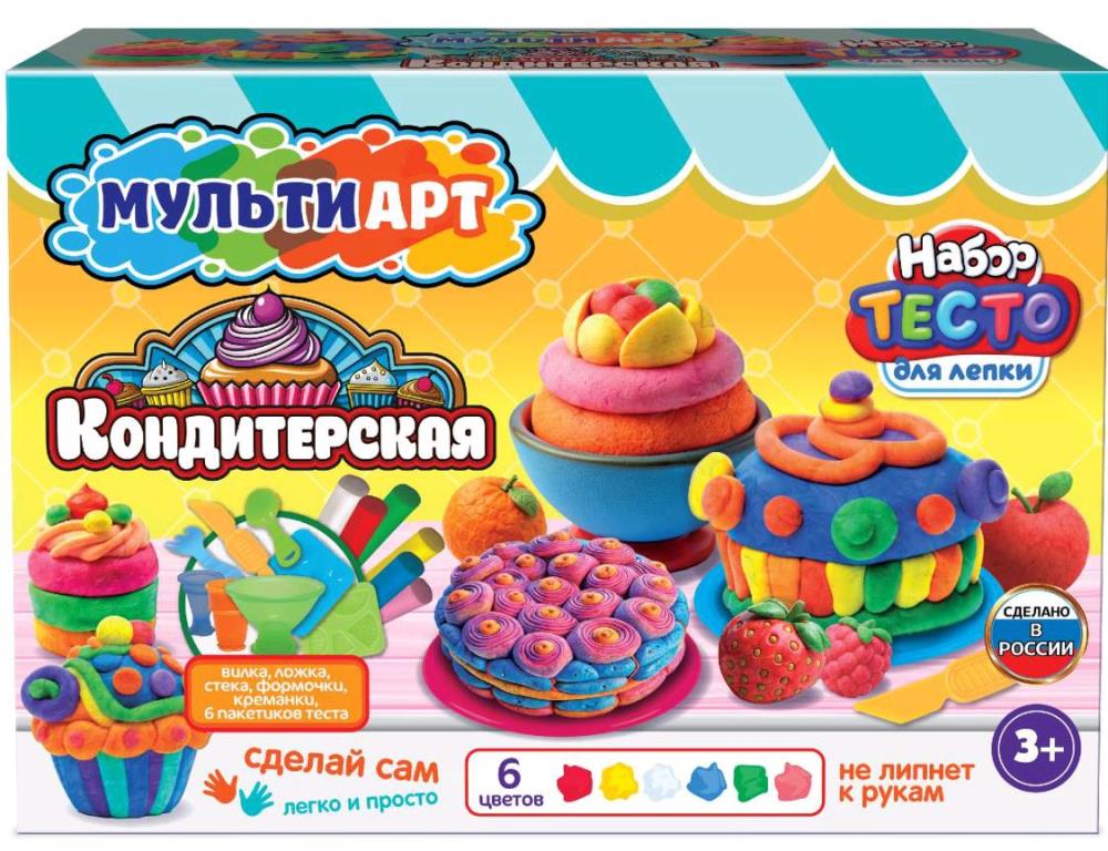 Набор для лепки кондитерская, 24 см MultiArt в кор.8шт