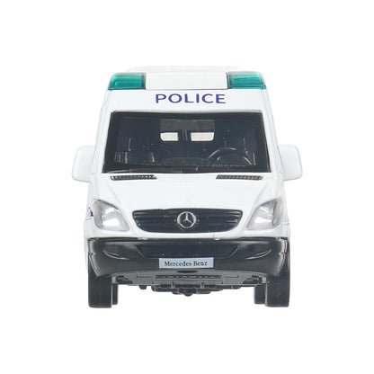 Машина металл MERCEDES-BENZ SPRINTER ПОЛИЦИЯ, 11 см, двери, инерция Технопарк в кор.2*48шт