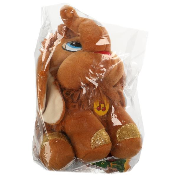 V39017-20P Игрушка мягкая Назарук В.М. мамонтенок 20 см, муз. чип, в упаковке, МУЛЬТИ-ПУЛЬТИ в кор.24шт