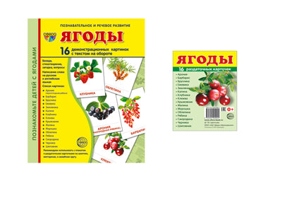 *Комплект. Дем. картинки СУПЕР Ягоды (2 формата: 173х220 и 63х87) /ВБ