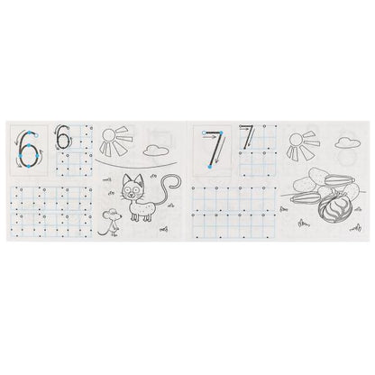 Пишем цифры. Мои первые прописи с опорными точками. Синий Трактор. 205х140мм. 16стр. Умка в кор.50шт