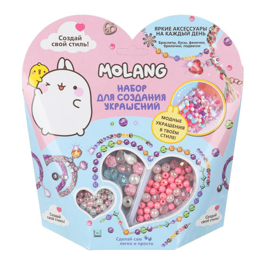 Набор для создания украшений Моланг сердечко, 26*18, моланг МУЛЬТИ АРТ в кор.2*96шт