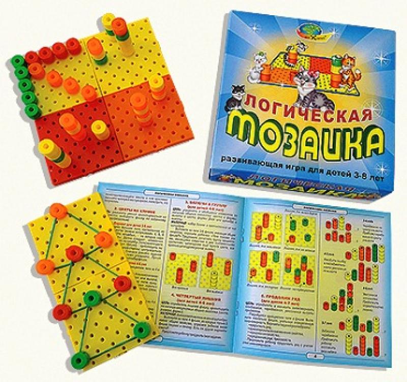 Логическая мозаика (учебно-мозаичный набор) с 3 лет.