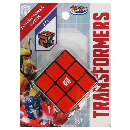 Логическая игра кубик 3х3, Трансформеры блист.12*16*6см ИГРАЕМ ВМЕСТЕ в кор.2*60шт