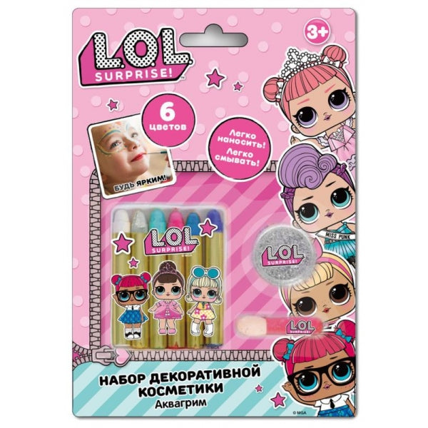 Аквагрим набор 6 цветов МУЛЬТИ АРТ в кор.48шт