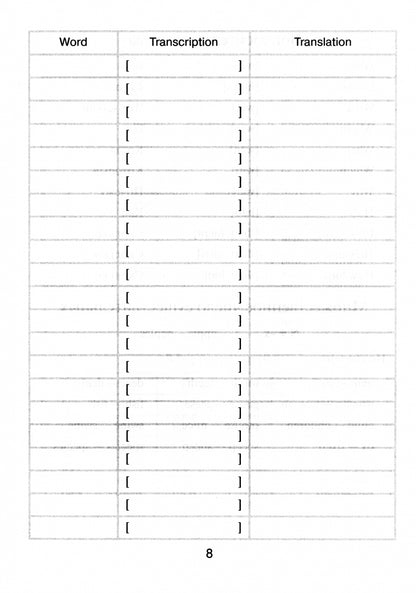 English Vocabulary. Английский язык. Тетрадь-словарик (роз.)