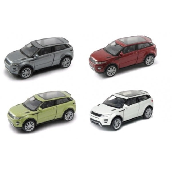 Машина металл 4.75" land rover range rover -evoque инерц. открыв. двери в дисплее уп-12шт в кор2*6уп