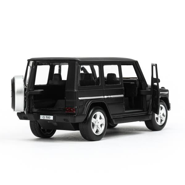Машина металл MERCEDES-BENZ G-CLASS МАТОВЫЙ 12 см, двер, багаж, черный, кор. Технопарк в кор.2*36шт