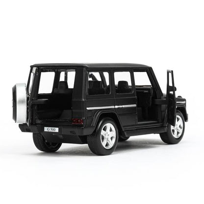 Машина металл MERCEDES-BENZ G-CLASS МАТОВЫЙ 12 см, двер, багаж, черный, кор. Технопарк в кор.2*36шт