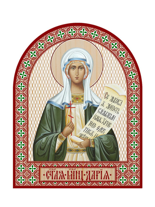 Икона аркой Дария (зеленая) (на дереве): 95 х 120